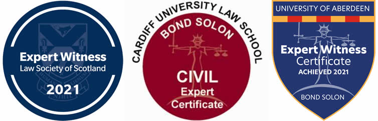 Expert witness accreditations